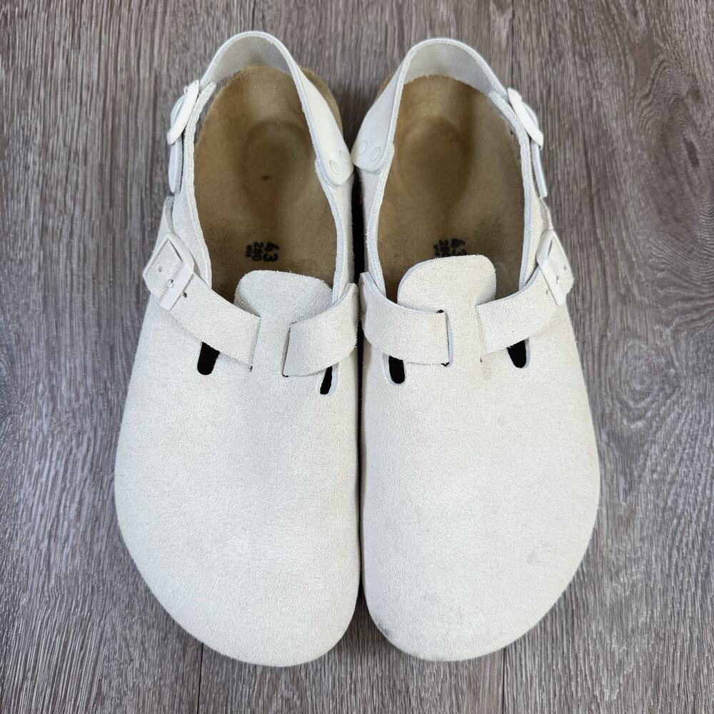 Birkenstock Tokio Suede Antique White Size 43 EU Men’s 10 - Picture 2 of 16
